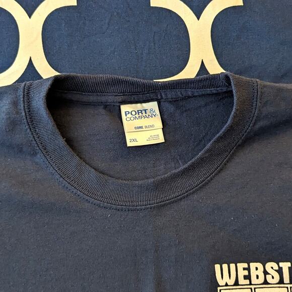 Men's 2XL Blue Graphic Tee Cotton Classic Fit Casual T-Shirt Soft Breathable - Picture 4 of 4